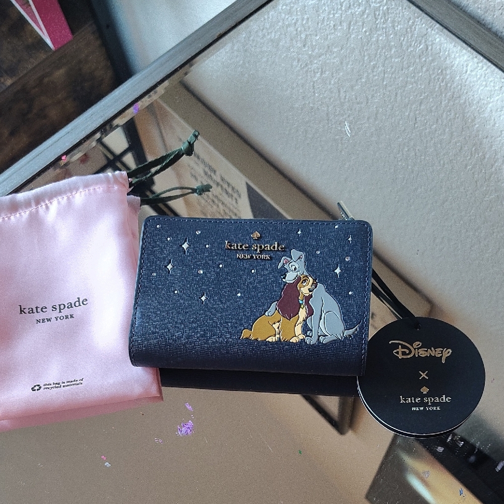 Kate Spade x Disney Blue Wallet